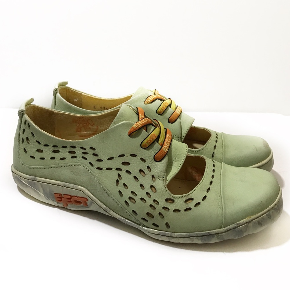 Eject 10 Green Leather Sneaker Mary Jane Portugal